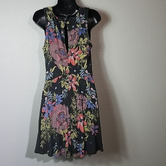 Free People Backyard Floral Tunic Top Dress XS - Picture 7 of 8
